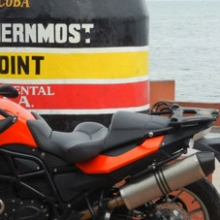 BMW F-650GS Solo Half Moon with built up rear seat