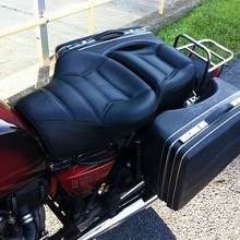 Solo all Black Leather with Rectangle pattern