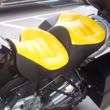 BMW R1150 GSA: Day-Long Dual Yellow Inserts with Black Sides | Rectangle Pattern