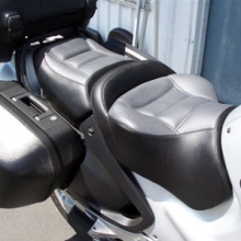 BMW R1150RT: Day-Long Solo Gray Inserts with Black Sides | Rectangles