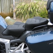 Dual all Black Leather with Rectangle pattern