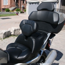 Black Vinyl Half Moon Pattern | Dual Day-Long with RCP Backrest