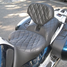 Solo all Whisper Black vinyl small diamond pattern with RCP built-in drivers backrest