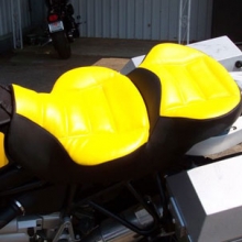 BMW R1150GSA: Dual Day-Long Two-Tone Saddle | Yellow & Black