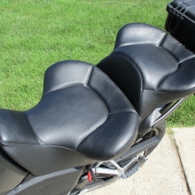 Dual all black vinyl with halfmoon pattern