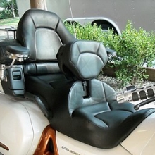 Dual all Black Leather seat with RCP built-in driver backrest