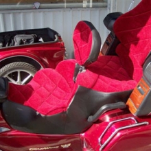 Honda GL 1500: Dual Two-Tone with Large Diamonds & RCP Backrest