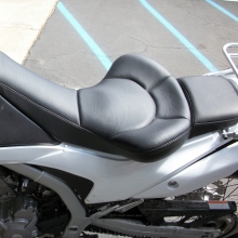 Honda CRF250 Solo Black Leather inserts with Halfmoon pattern