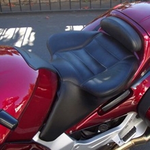 Honda ST1300: Solo all Black Vinyl with Rectangle Pattern and Smuggler Trunk (provided by customer)