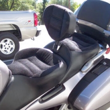 Honda ST 1300: Dual Black Velour Inserts with RCP Backrest