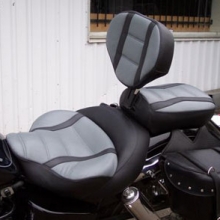 Honda Shadow: Backrest Black & Gray With Stripes