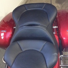 Dual all Black Leather with halfmoon pattern