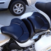 Dual Black Leather inserts with halfmoon pattern