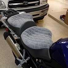 Dual Sunbrella inserts with small diamond pattern