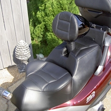 MP3 Piaggio: Day-Long Solo with Backrest All Leather