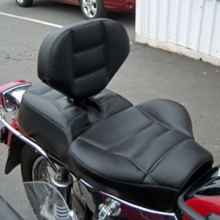 Ural: Solo RCP Backrest Rectangles Leather Insert Vinyl Sides