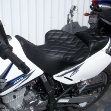 Suzuki DR 650: Day-Long Solo | Sm Diamonds | Leather Insert with Vinyl Sides